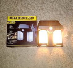 12585 solar wall lamp 2bulb 1pc