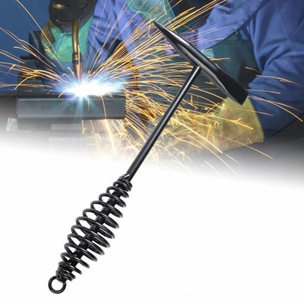 Welding Slag Removal Tool with Coil Spring Handle for Industrial Use (1 Pc)