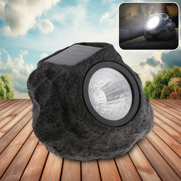 7577 solar powered led rock light solar powered led spotlight faux stone for pathway landscape garden outdoor patio yard 1 pc 1