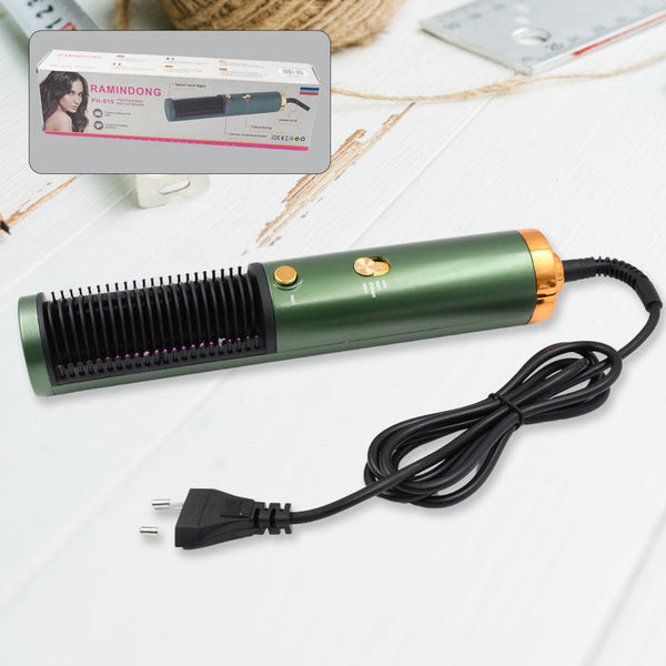 12863 Hair Straightener Comb, Anti Scald Hot Comb Negative Ion Hair Straightener Brush Straightener 3 Gear Constant Temperature for Quick and Professional Hair Salon at Home (1200w)