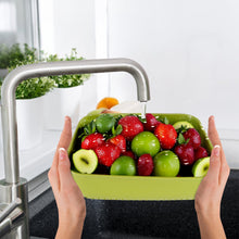 8181 multipurpose small plastic kitchen basket vegetables and fruits washing basket 20x17 cm