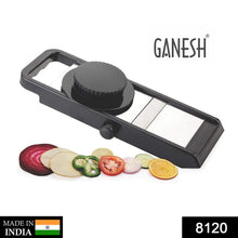 8120 ganesh adjustable plastic slicer 1 piece black silver