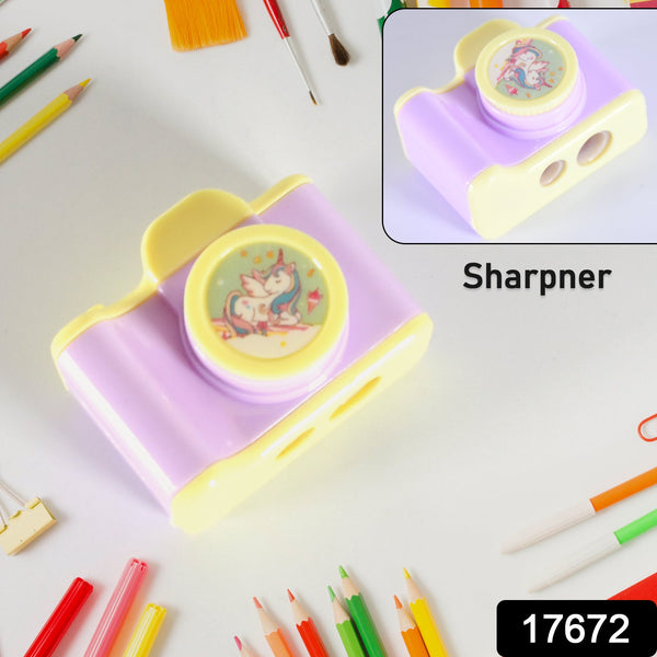 17672-camera-shape-pencil-sharpener-simple-student-office-sharpener-fashionable-and-convenient-lightweight-manual-sharpener-for-kids-boys-girls-birthday-return-gifts-1-pc