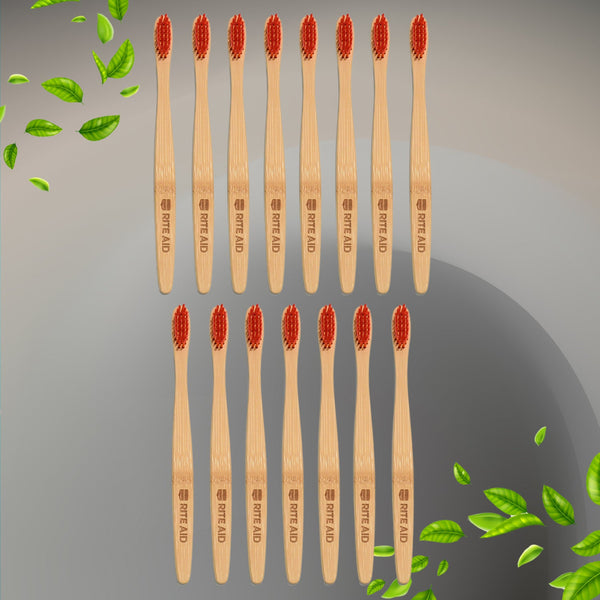 13028 Bamboo Wooden Toothbrush SoftÃƒÂ¢Ã‚Â ToothbrushÃƒÂ¢Ã‚Â Wooden Child Bamboo ToothbrushÃƒÂ¢Ã‚Â Biodegradable Manual Toothbrush For Adult, Kids (15 Pcs Set / With Round Box) - F4mart