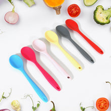 Multipurpose Silicone Spoon, Silicone Basting Spoon Non-Stick Kitchen Utensils Household Gadgets Heat-Resistant Non Stick Spoons Kitchen Cookware Items For Cooking And Baking (6 Pcs Set) - F4mart