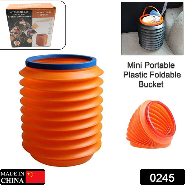 foldable storage bucket water container dustbin multiuse bucket for home car kitchen use bucket 1