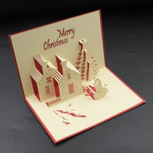4123 3d christmas greeting cards pop up christmas card greeting holiday birthday cards new year handmade gift holiday new year greeting 3d pop up card paper holiday card
