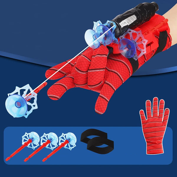 web shooter toy for kids fans launcher wrist gloves toys for kids boys superhero gloves role play toy cosplay sticky wall soft bomb funny childrens educational toys