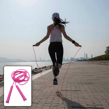 0648 3m plastic adjustable wire skipping skip high speed jump rope cross fit fitness equipment exercise workout