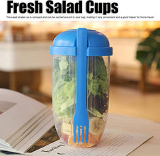 2545 fruit and vegetable salad cups easy clean salad mixing cup for business people for business travel 1pc