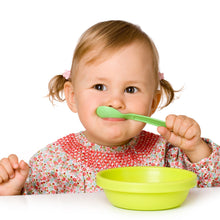 8182 kids cute food grade foods feeding training silicone baby spoon set of 6 pcs