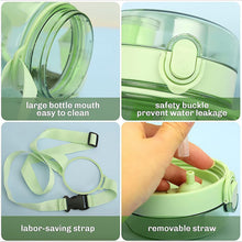 insulated water bottle with strap sticker straw