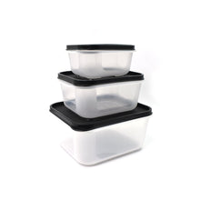 2748c 3 pcs square shape food grocery storage container 1