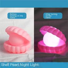 pearl shell night lamp decorative desk lights for bedroom