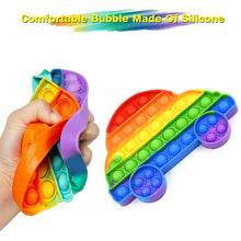 17652 pop fidget toy push pop bubble fidget sensory toy for kids and adults fidget popper stress reliever sensory fidget poppers butterfly car shape 1 pc