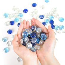 4980 glass gem stone flat round marbles pebbles for vase fillers attractive pebbles for aquarium fish tank 1