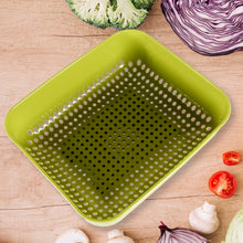 8181 multipurpose small plastic kitchen basket vegetables and fruits washing basket 20x17 cm