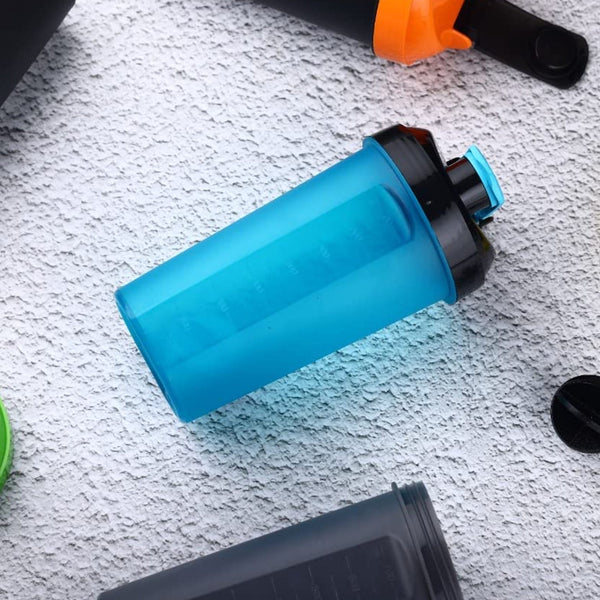 4879 700ml protein shaker bottle with powder storage 3 compartment gym shake blender 1