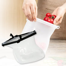 reusable silicone food storage bag set leakproof lock reusable flat bottom freezer bags sandwich bags silicone food grade kids snack bags bpa free microwave dishwasher safe 1 pc