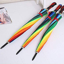 9105 rainbow umbrella for men women multicolor