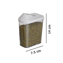0096 plastic easy flow storage jar with lid 750ml set of 7