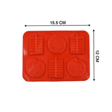 4882 6cavity chocolate mould tray cake baking mold flexible silicon ice cupcake making tools