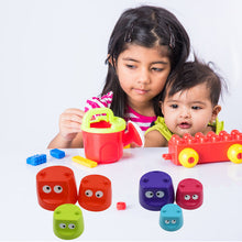 17996 Monster Cups - Activity Toy for Babies 5+ Months Plastic Multicolor Infant & Preschool Toys Develops Motor & Reasoning Skills Birthday Gifts for Boys Girls Age 5+ Months Kids (1 Set)