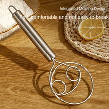 Dough Whisk, Premium Stainless Steel Dutch Whisk, Dough Hand Mixer Artisan Blender For Egg, Bread, Cake, Pastry, Pizza Dough - Perfect Baking Tools, Whisking, Tirring Kitchen Tools (1 Pc)