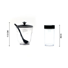 8122 ganesh rendy condiment set for kitchen transparent jar for easy to access spice 1 piece spice set plastic