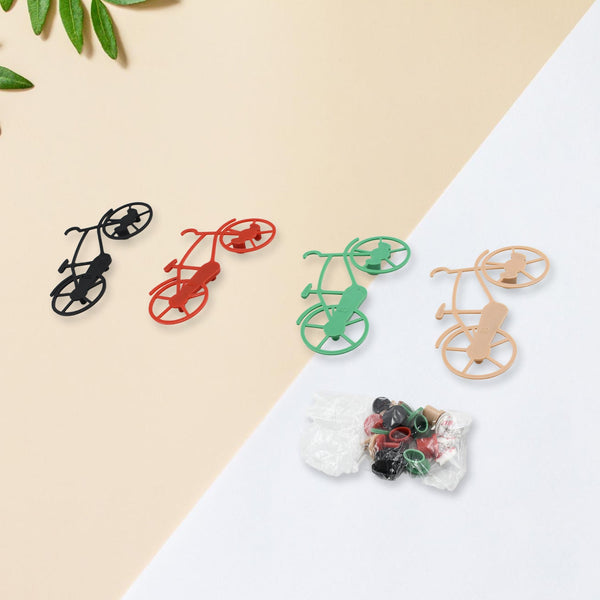 7555 bicycle shape key chain holder and wall mount bike hook key holders plastic key holder for home office pack of 4