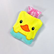 6524 yellow duck design small hot water bag with cover for pain relief neck shoulder pain and hand feet warmer menstrual cramps
