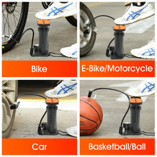 portable mini foot pump for bicycle bike and car