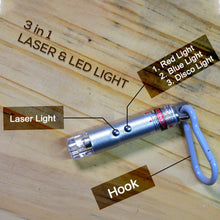 6427 3 in1 laser light led flashlight torch keychain laser pointer 1