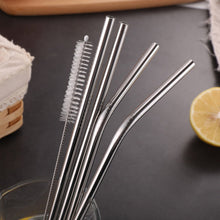 stainless steel straws brush