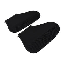 17984 Non-Slip Silicone Rain Reusable Anti skid Waterproof Fordable Boot Shoe Cover (Large Size / 1 Pair / Black)