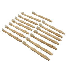 13085 Bamboo Wooden Toothbrush Soft Toothbrush Wooden Child Bamboo Biodegradable Toothbrush, Manual Toothbrush for Adult, Kids (15 pcs set / With Round Box)