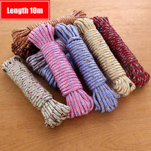 9059 10 meter heavy duty laundry drying clothesline rope portable travel nylon cord sturdy clothes line for outdoor camping indoor crafting art projects