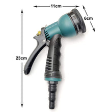 7515 adjustable 8 pattern water spray gun trigger high pressure for vehicle cleaning garden lawn grass rinse flat soak washing for car bike plants pressure washer water nozzle