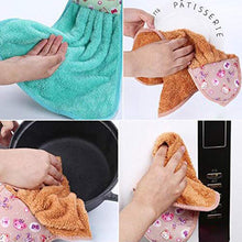 4920 microfiber wash basin hanging hand towel napkin microfiber cloth cartoon animal hanging dishcloths kitchen accessories 1pc