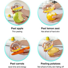10030 Multifunctional Round Shape Peeler with Container Removable and Washable Storage Type Vegetable Fruit Peeler for Kitchen (1 Pc / Mix Color)