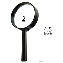 17781 Magnifying Glass Lens - Reading Aid Made Of Glass - Real Glass Magnifying Glass That Can Be Used On Both Sides - Glass Breakage-Proof Magnifying Glass, Protect Eyes, 50 Mm - F4mart