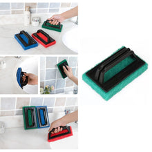 0222 handle scrubber brush widely used by all types of peoples for washing utensils and stuffs in all kinds of bathroom and kitchen places etc 1