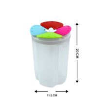 2822 4 section storage containers airtight transparent food plastic storage container 1