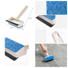 7602 2 in 1 glass wiper cleaning brush mirror grout tile cleaner washing pot brush double sided glass wipe bathroom wiper window glass wiper