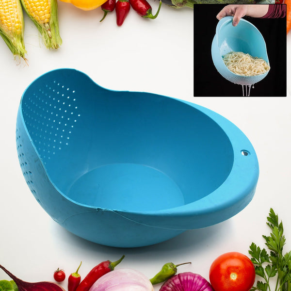 5726 plastic rice bowl food strainer thick drain basket for rice vegetable fruit strainer colander fruit basket pasta strainer washing bowl 1 pc