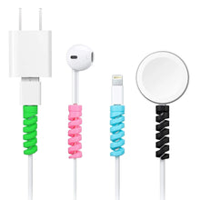 12722 spiral charger cable protector data cable saver charging cords protective for all universal earphone cable cover pack of 10