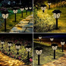 6625 solar garden lights led outdoor stake spotlight fixture for garden light pack of 2pc