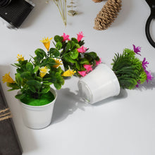 4950 flower pot artificial decoration plant natural look plastic material for home hotels office multiuse pot
