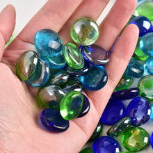 4980 glass gem stone flat round marbles pebbles for vase fillers attractive pebbles for aquarium fish tank 1