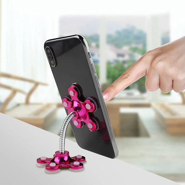 0662 phone holder 360 rotatable phone stand multi function double sided suction cup mobile phone holder vip stand moq 6 pc